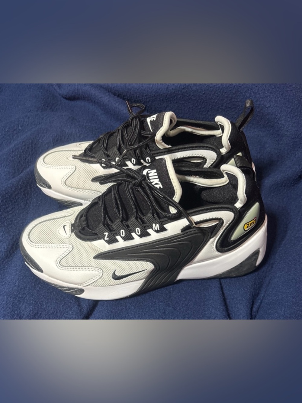 Nike Women’s Black and White Zoom-Accent Sneakers